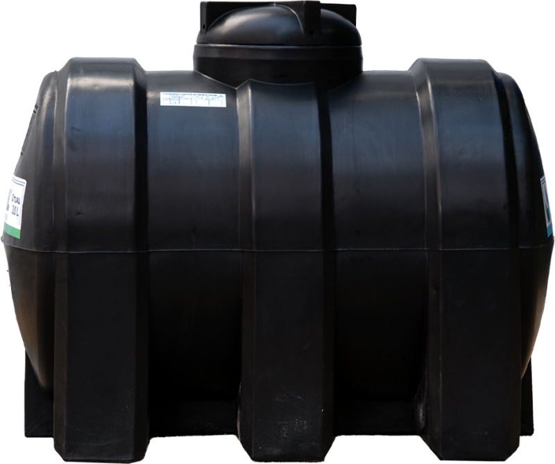 Tanque Horizontal Negro 200 L