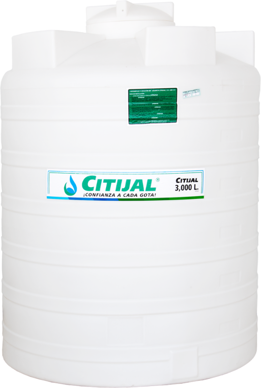 Cisterna Vertical Boca Central con Hombros 3000 L